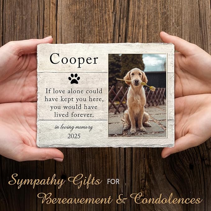 Personalized Memorial Headstone Marker: Honor Your Cat or Dog, Simple Lasting - Image 6