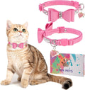 Rhinestone Cat Collar with Bow, Breakaway Elegant Female Diamond Cat Collars by DILLYBUD