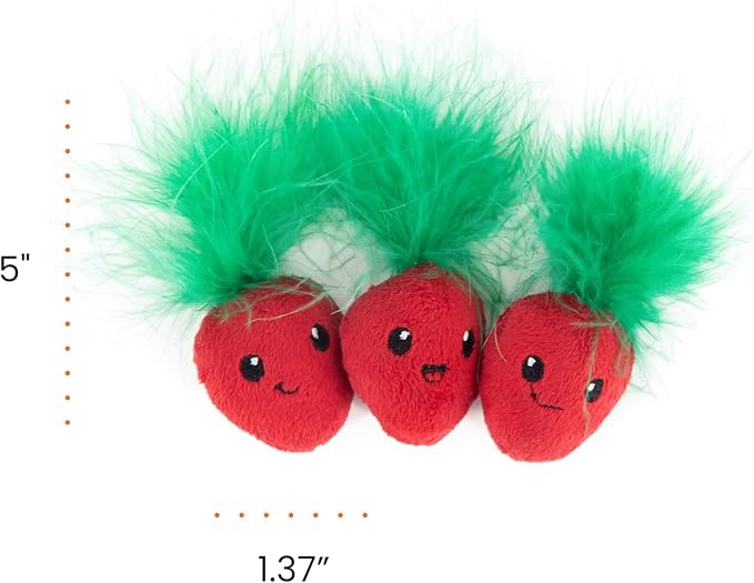 Catstages Strawbabies 3-Pack Catnip Cat Toys - Image 9