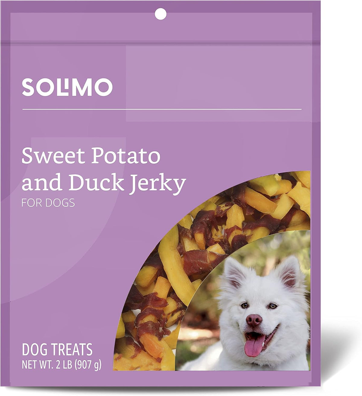 Amazon Brand - Solimo Duck Jerky Dog Treats,2 pounds