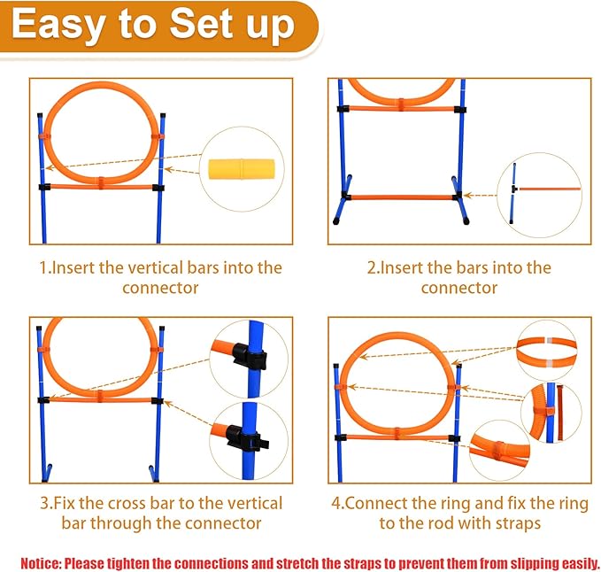 Dog Agility Equipment, 2 in 1 Dog Obstacle Course Training Starter Kit - Image 8