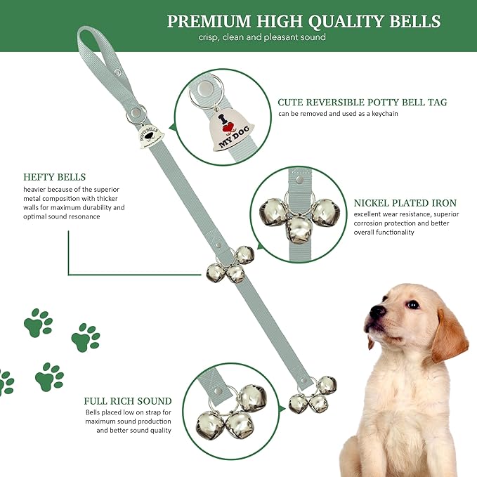 Caldwell's Pet Supply Co. Dog Potty Bells, Dog Door Bell, Bells to Go Outside - Image 2