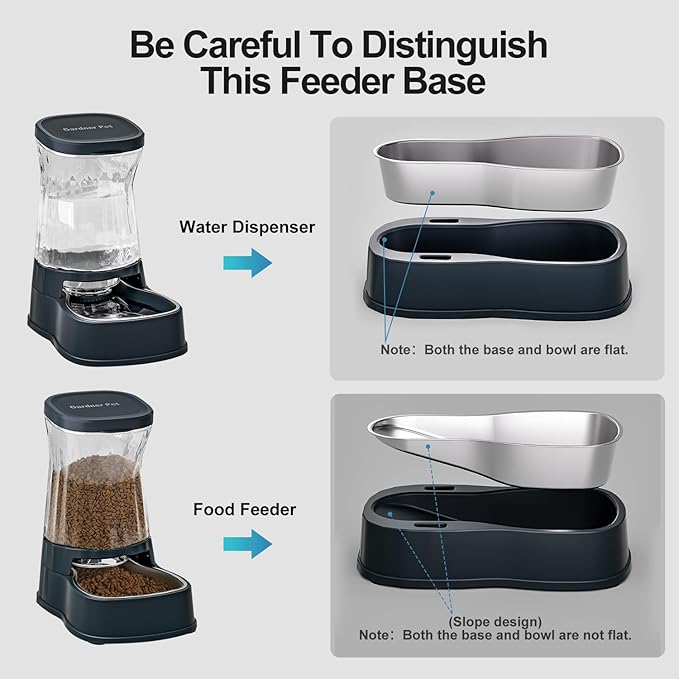 Gardner Pet Automatic Dog Water Dispenser Gravity Stainless Steel Waterer & - Image 9