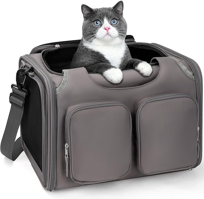 Dog, Cat Carrier for Pets Up to 15 Lbs, Airline Approved Collapsible Soft-Sided by Unknown