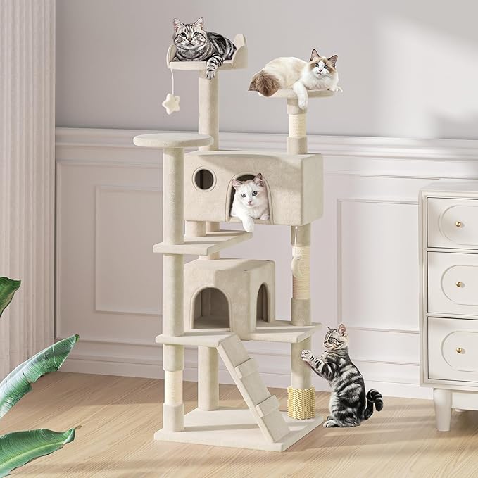 MoNiBloom 60 Inch Cat Tree Tower - Image 3