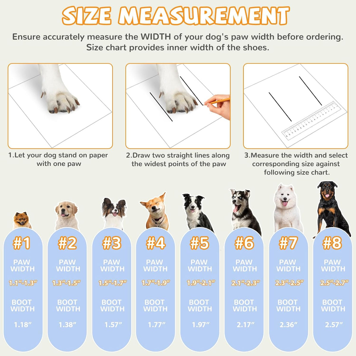 Dog Shoes for Medium Large Size, Breathable Dog Shoe for Hot Pavement, Dog Booties and Paw Protectors, Non-Slip Waterproof Dog Sandals Boots with Reflective for Rain, Summer, Hiking, Snow (Size 5)