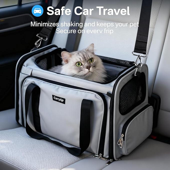 Expandable Cat Carrier, Airline Approved Soft Sided Pet Carrier - Image 6