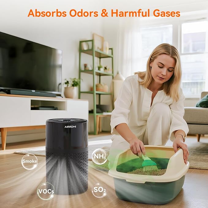 AIRROMI Pets Air Purifier for Home Allergies, - Image 5