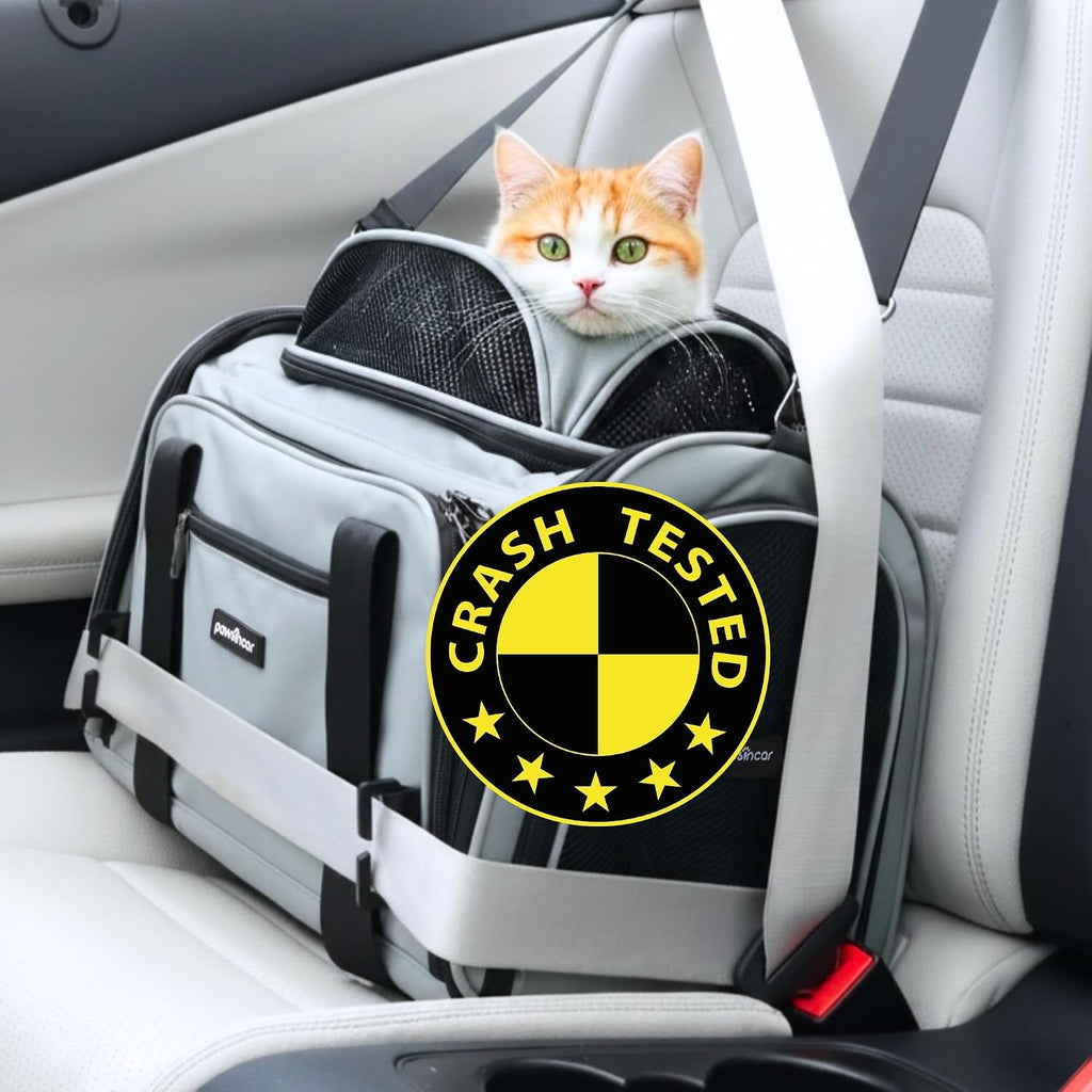 Crash-Tested Top Side Expandable Cat Carrier for Crash Protection
