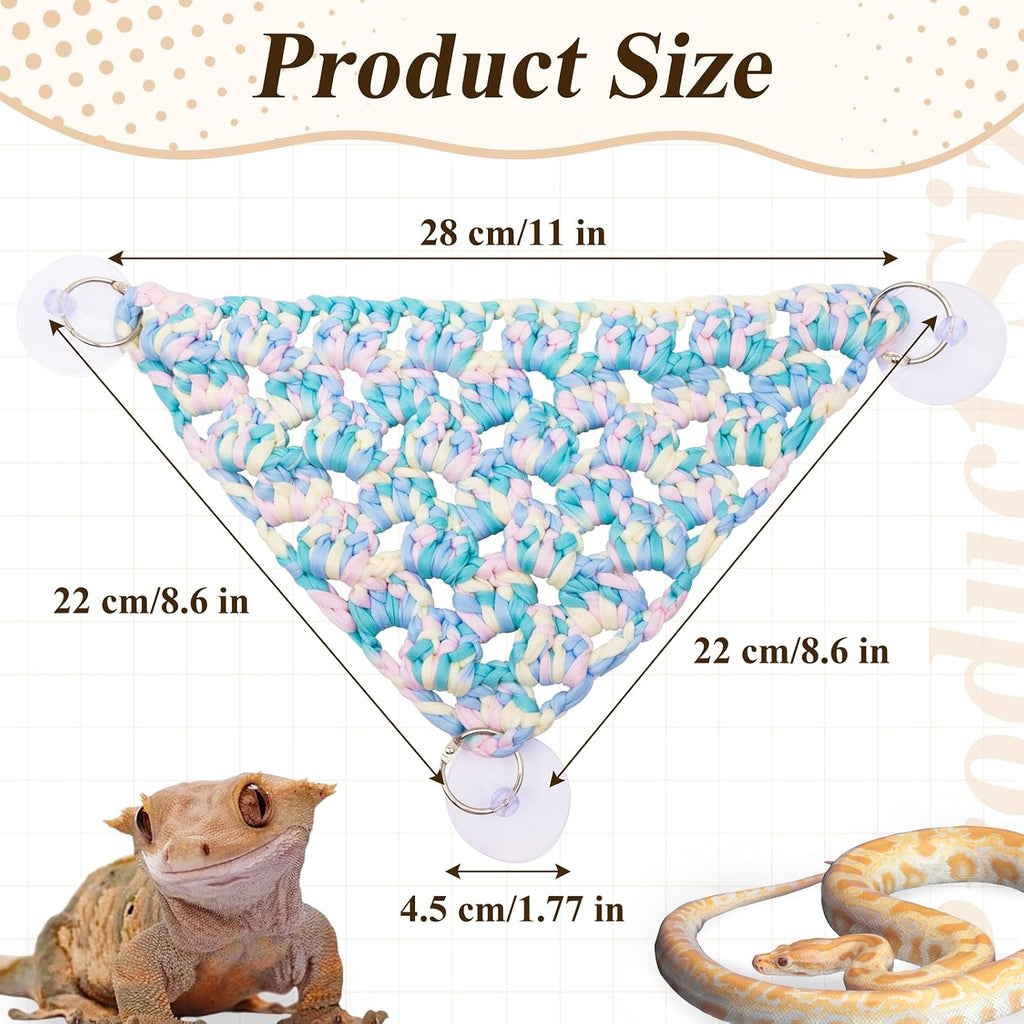 Bearded Dragon Hammock, Triangular Reptile Hammock for Ball Python