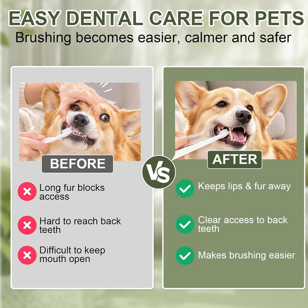 6 Pack Pet Tooth Brushing Helper for Dogs & Cat, Dog Dental Mouth Opener