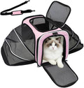 Double Expandable Cat Carrier, Airline Approved Soft-Sided Pet Travel Carrier by Srinlon
