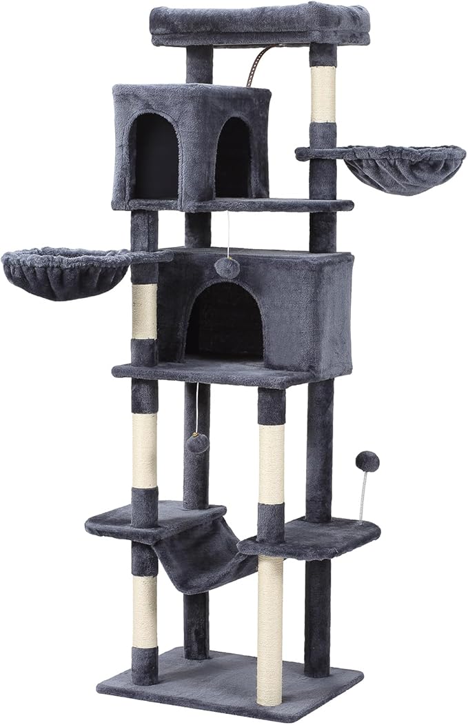 70-Inch Cat Tree, Large Cat Tree Tower by LETKIND