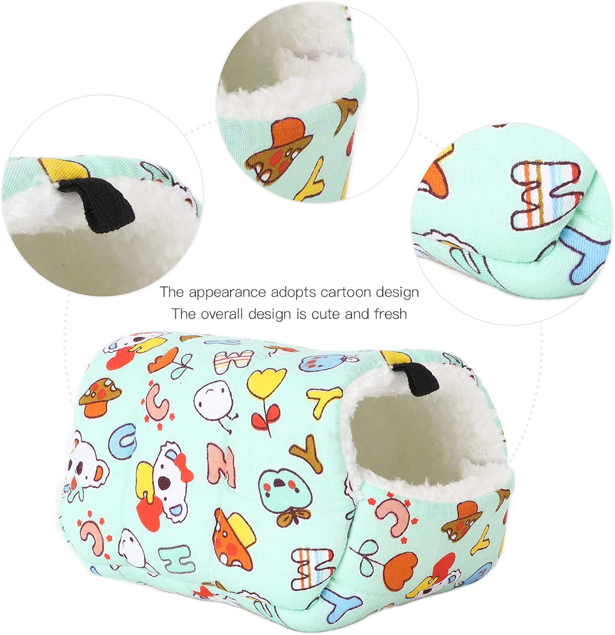 Zerodis Pet Hanging Hammock Pet Cage Cotton Hamster Bed Soft Pet Hanging Hammock for Small Pet Animals Guinea Pig Hamsters Sleeping