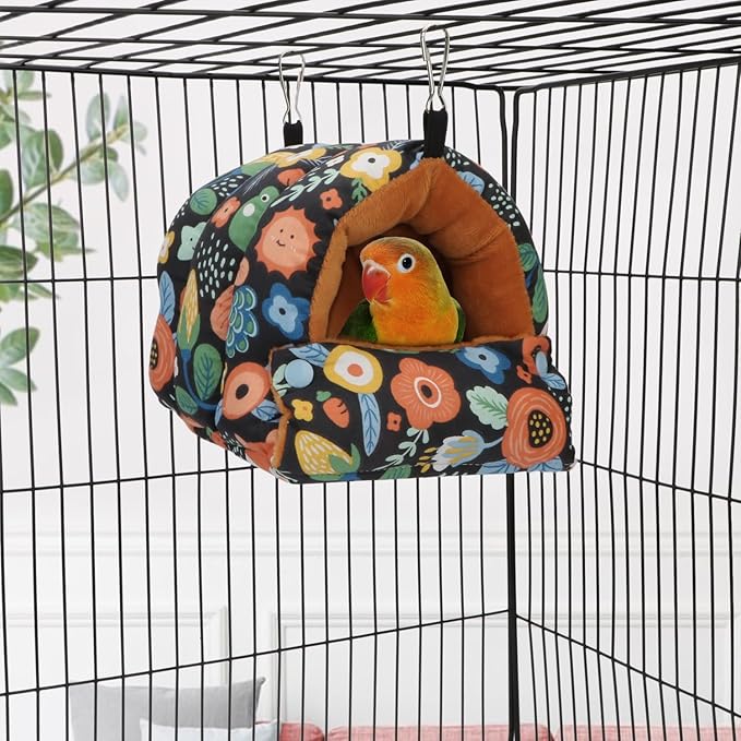 Wontee Bird Nest House Winter Warm Snuggle Hut Bird Bed Hanging Hammock - Image 2