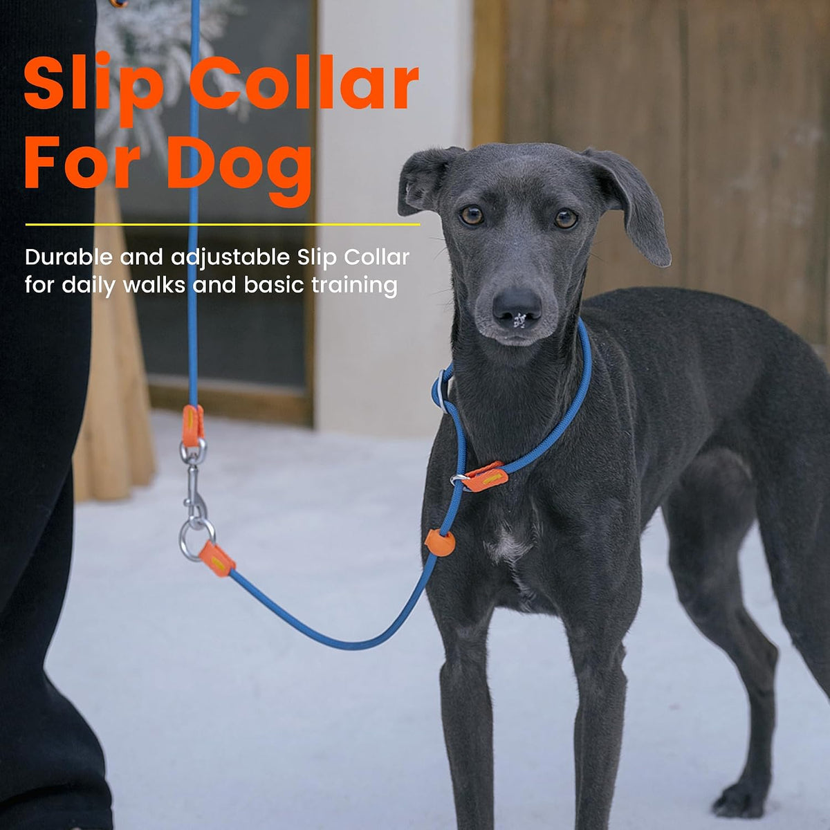 HowGo Slip Collar for Dogs,Adjustable Martingale Collar(Lavender,L)
