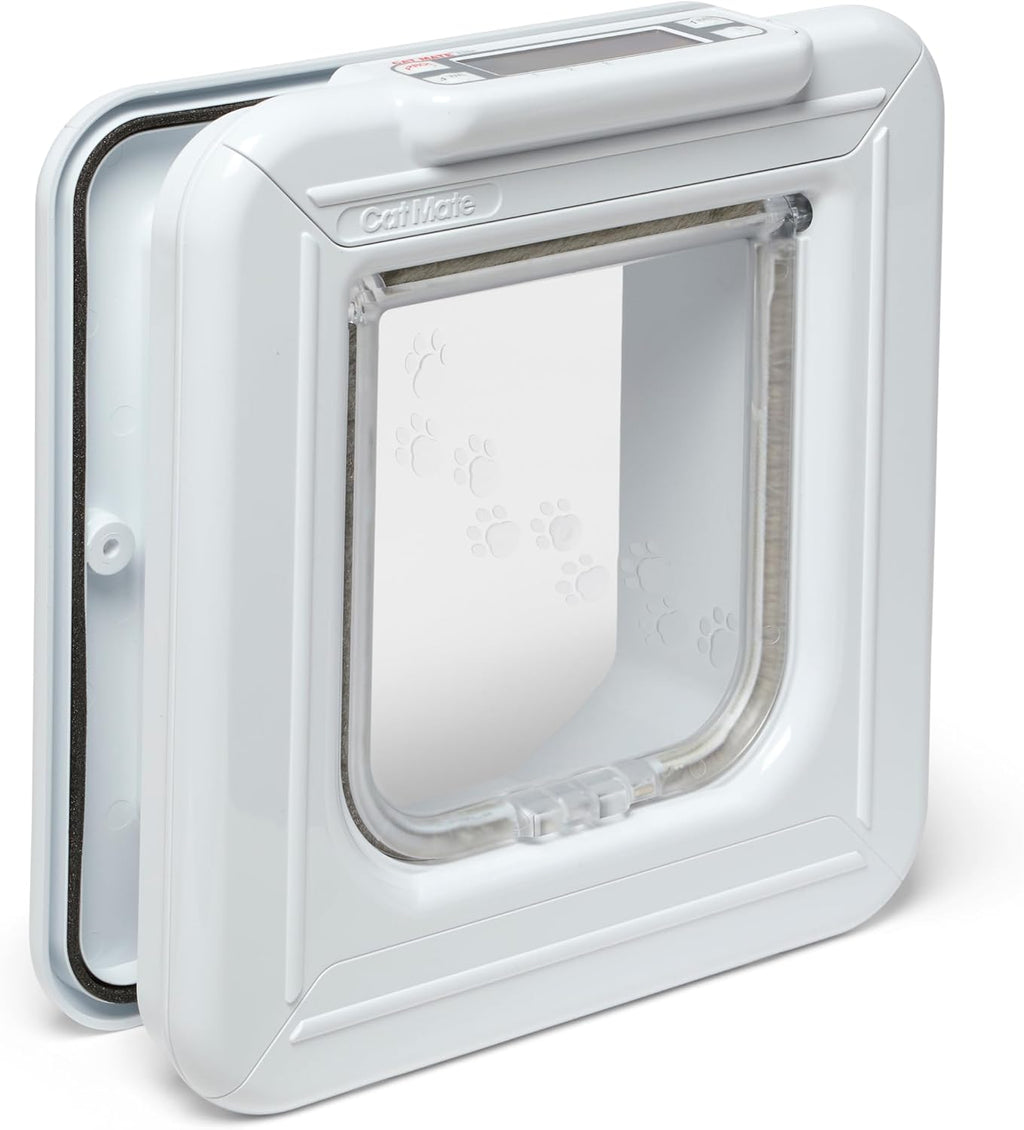 Cat Mate Elite I.D. Disc Cat Flap with Timer Control, White