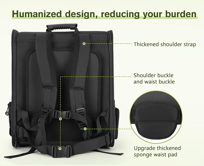 Pecute Pet Carrier Backpack, Large Cat Carrier Backpack, Expandable cat Backpack - Image 4