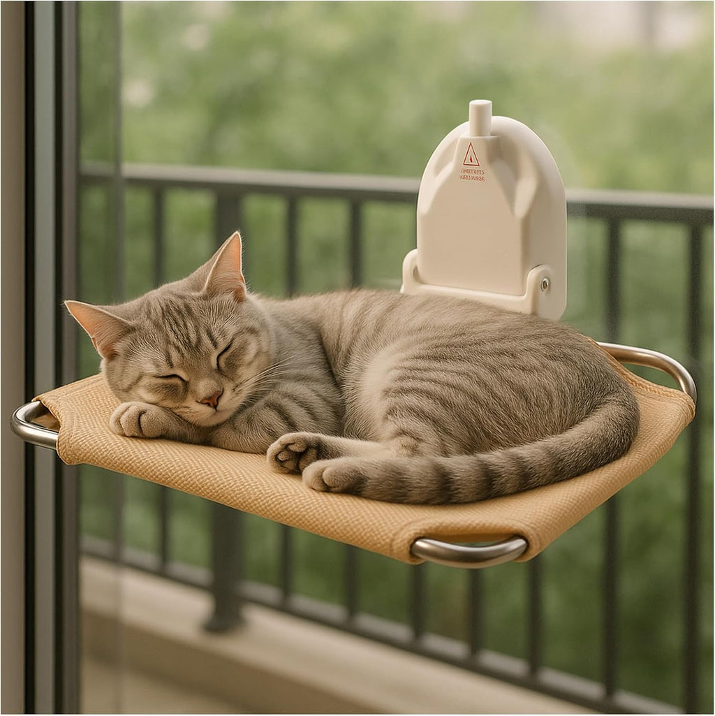 Foldable Cat Window Perch for RV, Heavy Duty Mesh Hammock for Indoor
