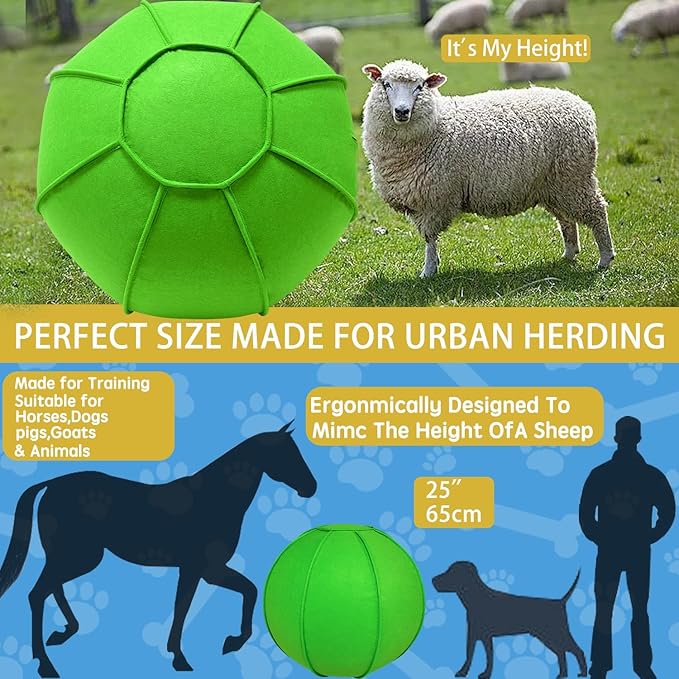 Herding Ball for Dogs, Dual Layered Herding Dog Ball Set for Australian Shepherd - Image 5
