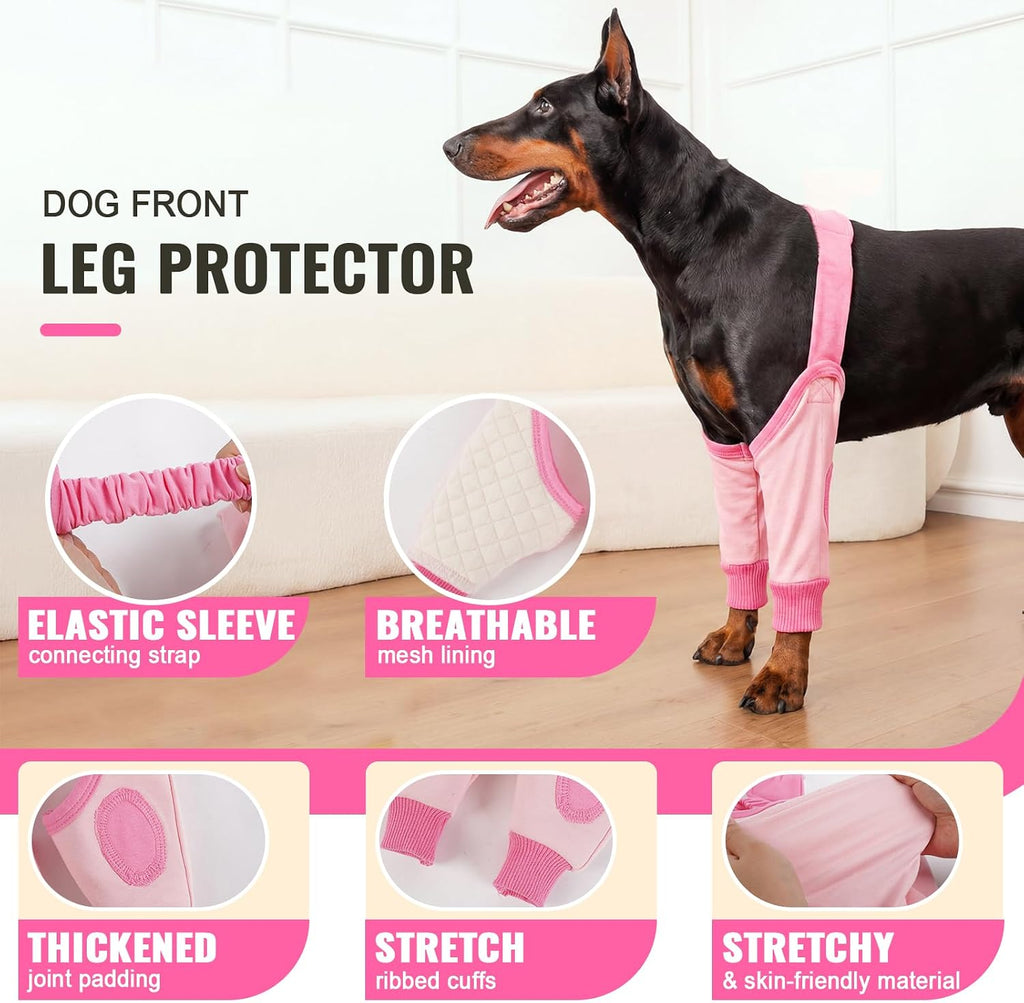 Dog Leg Sleeve for Front Legs, Elbow Protector Pads for Callus Joint Wounds
