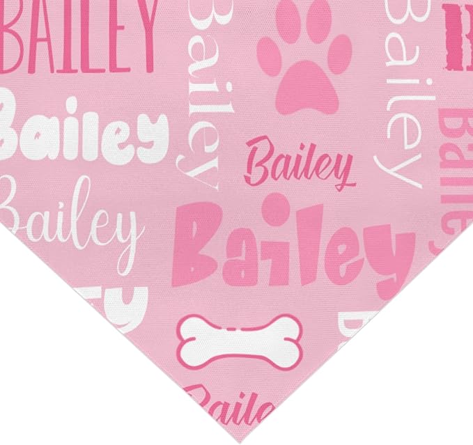 Personalized Dog Bandanas Custom Neckwear Name Button Anti-loosening Dog Scarf - Image 2