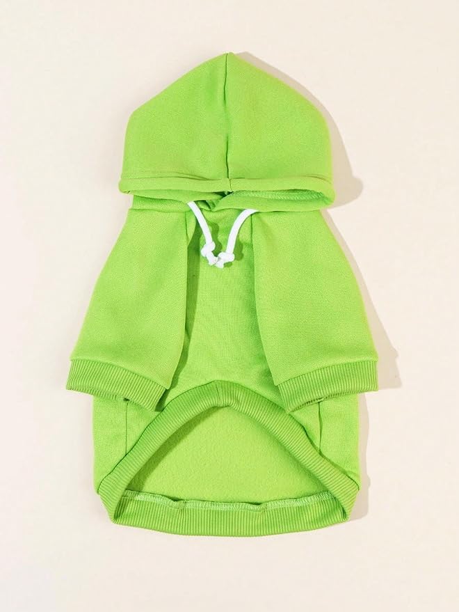 QWINEE Basic Dog Hoodie Sweatshirt Puppy Sweater Warm Cat Costumes Pet Clothes - Image 4