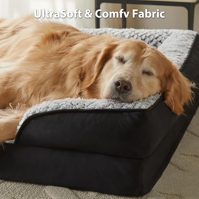 Orthopedic Dog Bed for Extra Large Dogs, Egg Crate Foam Bed for Extra Large Dogs - Image 2