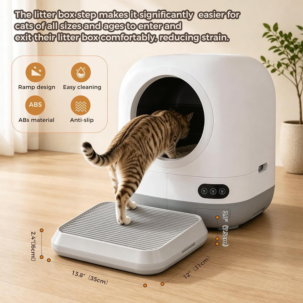 Litter Box Step for Cat - Litter Box Ramp with Filter Function