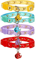 Yizepet Cat Collars with Bells, Breakaway Kitten Collar, Cute Kitty Collar by Yizepet
