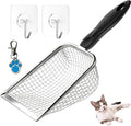 itPlus Cat Litter Scoop, Stainless Steel Cats Sturdy Mesh Scooper Kitty Litter by itPlus