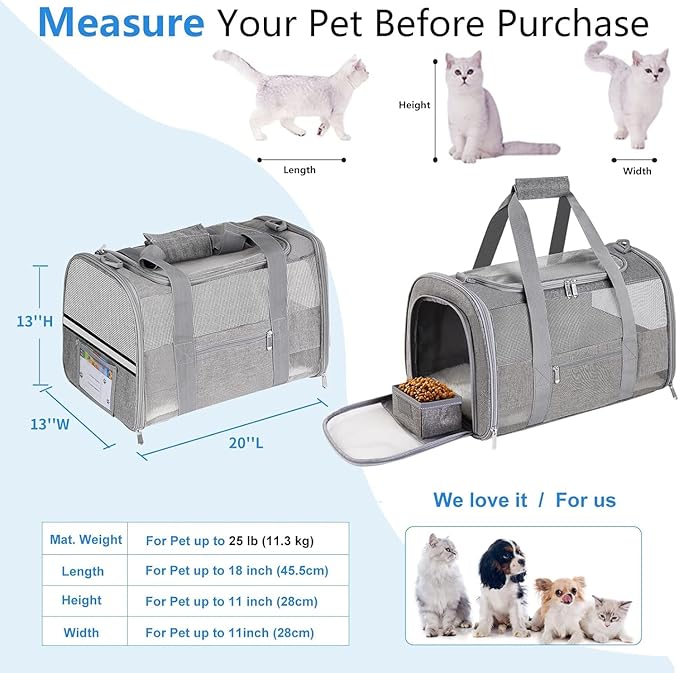Large Cat Carrier Dog Carrier, Pet Carrier - Image 4