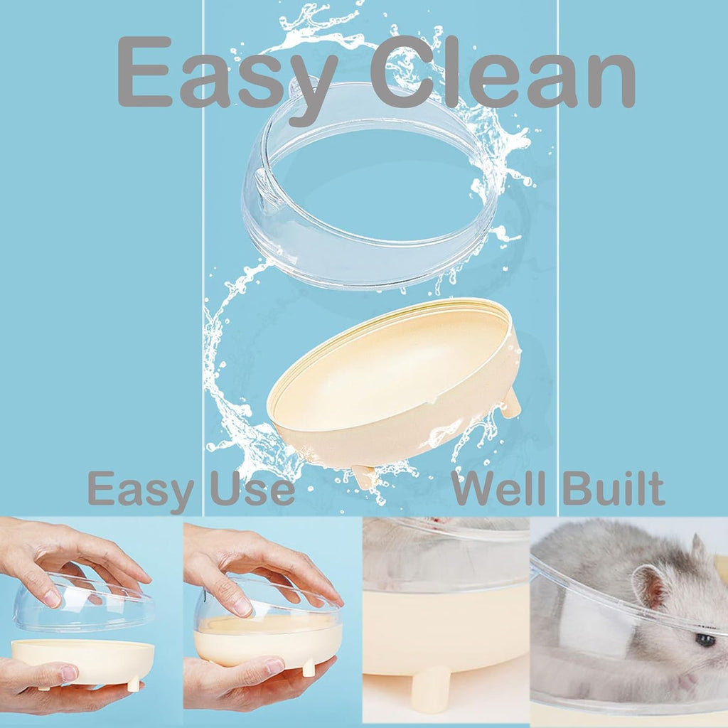 Meow&Woof Hamster Sand Bath Container, Large Sandbox Toilet Gerbil Batheoom, Hamster Sand, 2.2lbs Chinchilla Dust Bath, 100% Natural Sands
