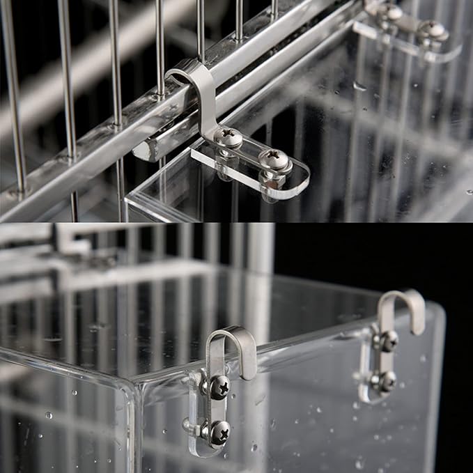Hanging Bird Bath Cube Bird Bathtub Bath Shower Box Bowl Cage Accessory - Image 3