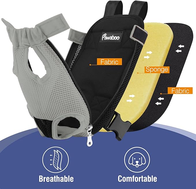 Pawaboo Pet Carrier Backpack, Adjustable Pet Front Cat Dog Carrier Backpack - Image 5