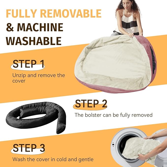 Orthopedic Waterproof Large Memory Foam Dog Bed: Washable Dog Bed - Image 5