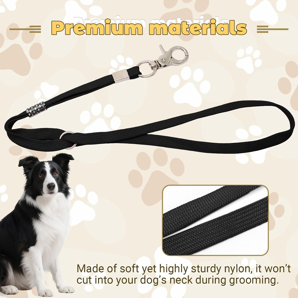 Litoexpe 4 Pack Grooming Loops Adjustable Nylon Restraint for Pets