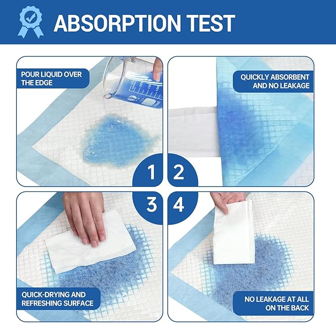 Bed Pads Disposable 40"X60" Super Absorbent Pee Pads, Oversized Underpads - Image 9