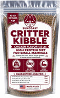 Suncoast Critter Kibble Small Animal Food - High Protein Critter Food for Rats, Mice, Sugar Gliders, and Exotic Pets - Complete Nutrition for Small Animals - 2 Months Supply 1.5 lbs