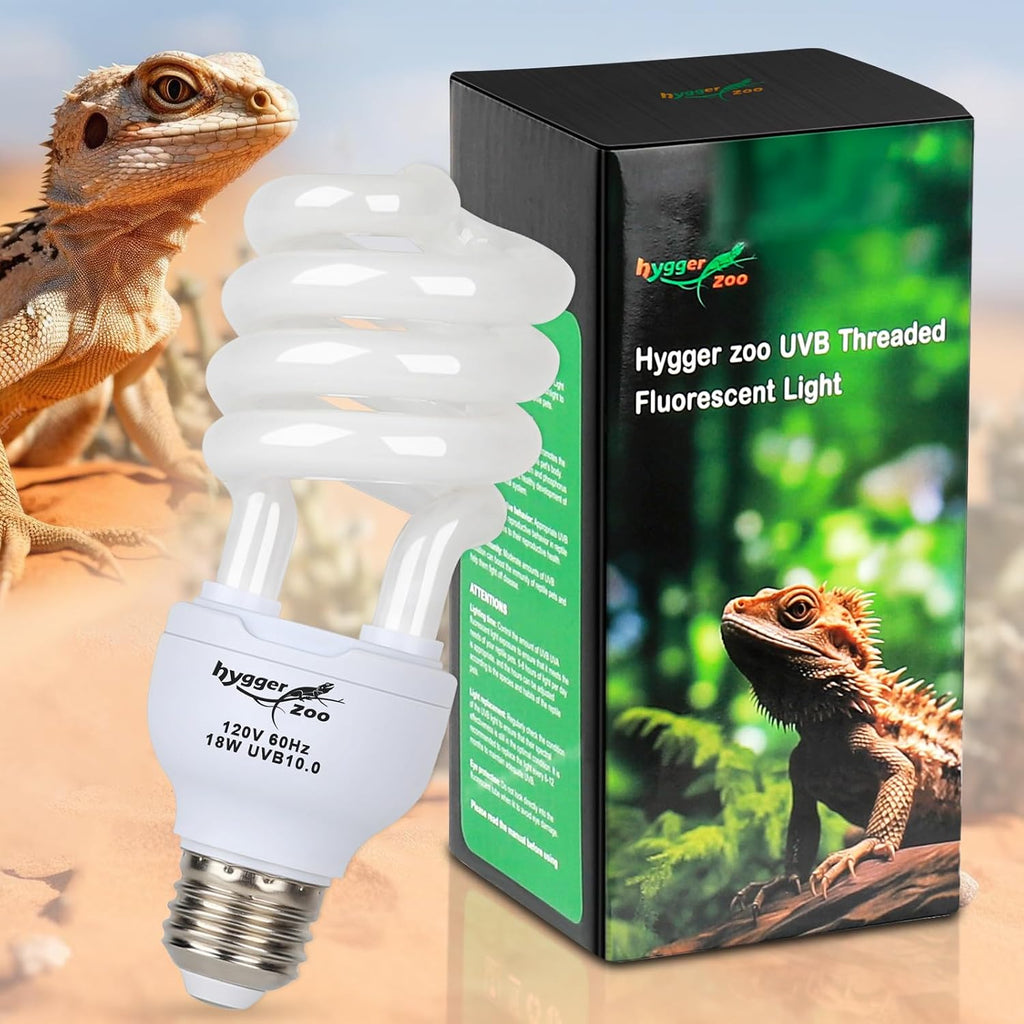 UVB Bulb 5.0 UVA UVB Reptile Light Bulb, 13W UVB Light for Reptiles UVB Lamp for Turtle Frog Snake Chameleon Ball Python Iguana Tank