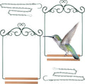 2 Pcs Hummingbird Swings and Perches Metal Frame Bird Swing by HOTOP