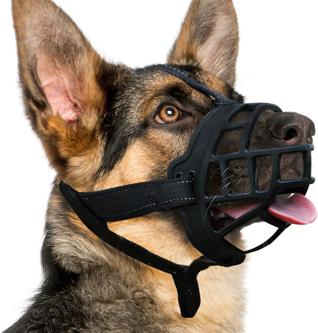 BARKLESS Basket Dog Muzzle for Small Medium Large Dogs to Prevent Biting