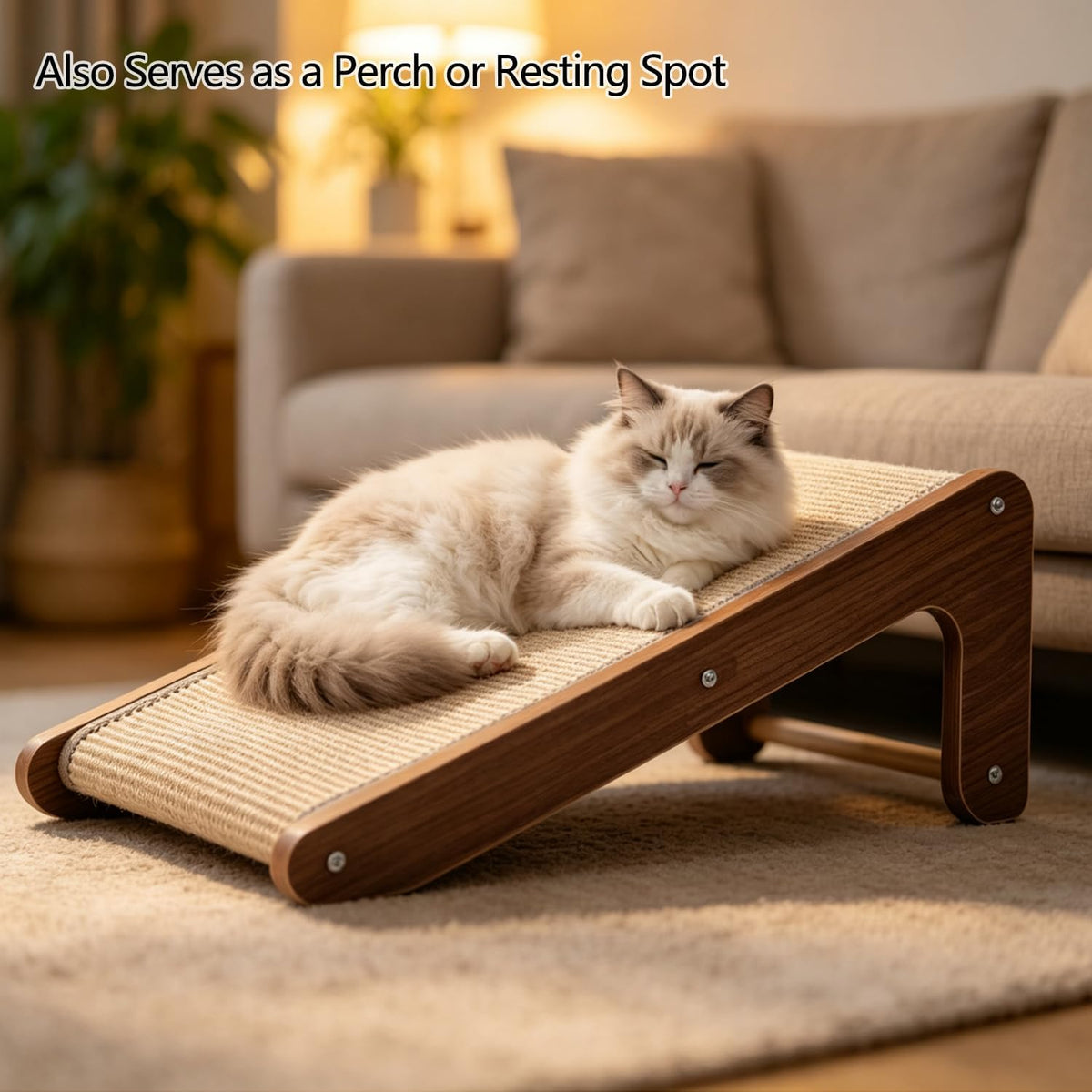Sisal Cat Scratcher Ramp for Indoor Cats