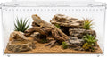 Reptile PC Terrarium, Anti‑Escape Magnetic Lid Enclosure