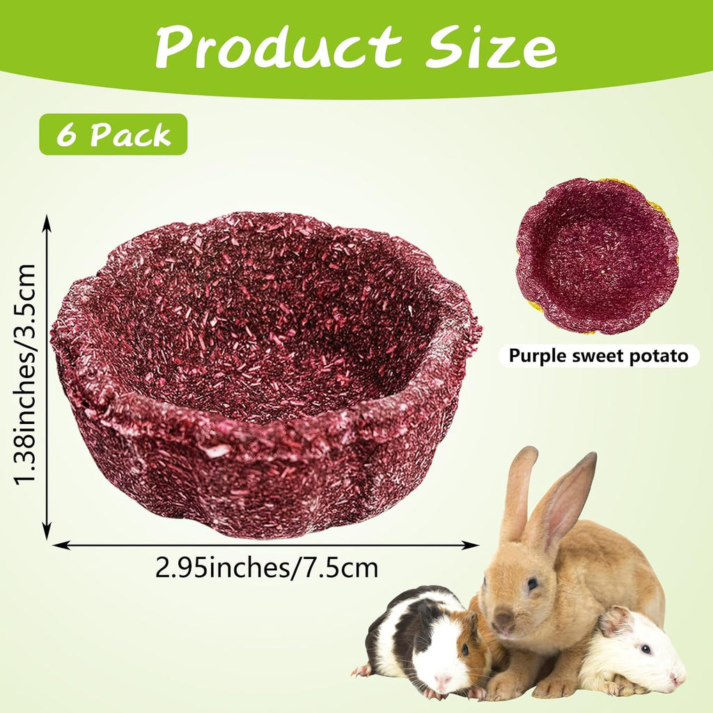6 Pack Rabbit Chew Toys for Teeth Natural Guinea Pig Toys