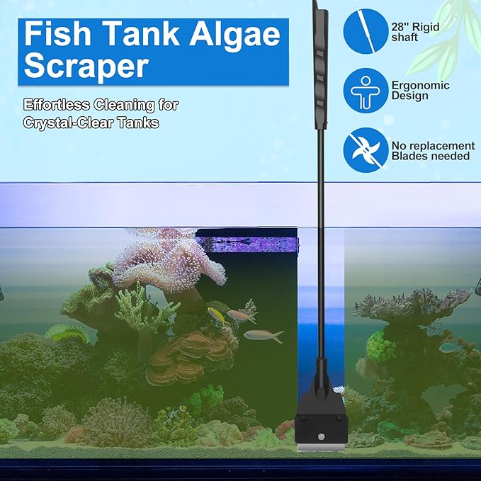 Fish Tank Cleaning Kit Set of 4 Pieces, Aquarium Siphon Algae Scraper Aquarium - Image 5