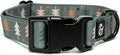 Lucy & Co. Take a Hike Adjustable Dog Collar- Cute Designer Pet Collar by LucyCo
