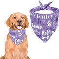 Personalized Dog Bandanas Custom Neckwear Name Button Anti-loosening Dog Scarf by Unknown