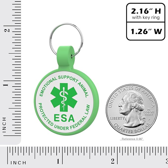 ESA Dog Tag, QR Code Dog Tag, Modifiable Free Pet Online Profile, Scannable QR - Image 4