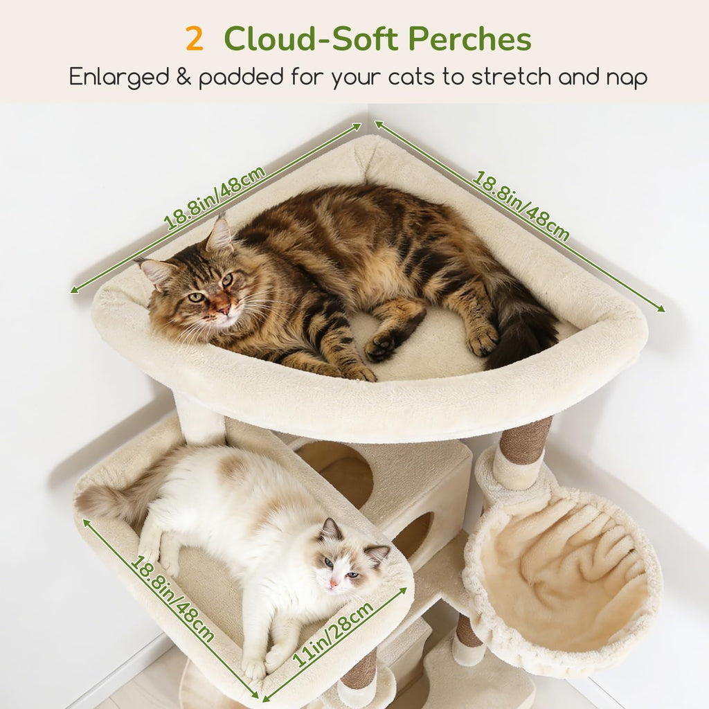 Globlazer 80in Tall Extra Large Heavy Duty Corner Cat Tree Tower, S80C